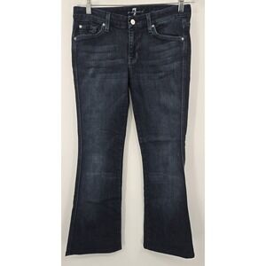 7 For All Mankind Jeans Women's‎ 29 A Pocket Flare Bell Low Rise Rhinestone